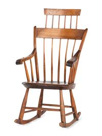 A Comb-Back Windsor Armchair Rocker