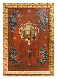 A Set of Four Italian Painted Panels Height 37 1/2 x width 25 inches. — 18TH/19TH CENTURY