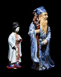 Two Japanese Porcelain Figures