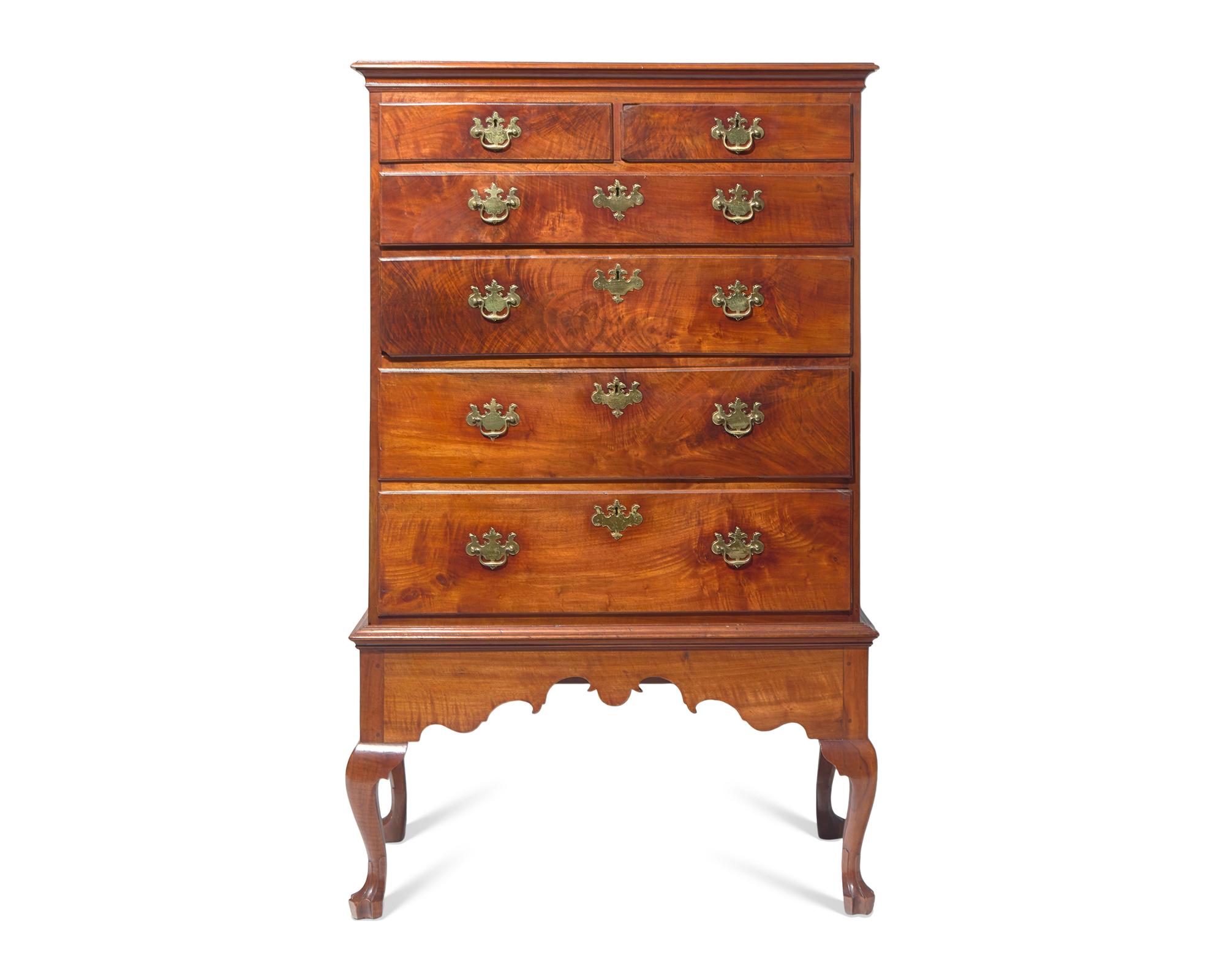 A Queen Anne Walnut Chest-on-Frame, Southeastern Pennsylvania, Circa 1760