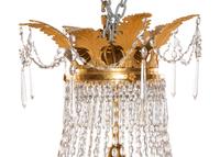 A Russian Empire Gilt Bronze and Cut Glass Sixteen-Light Chandelier