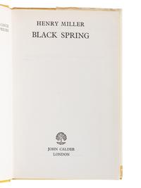 MILLER, Henry (1891-1980). The Rosy Crucifixion: Sexus/Nexus/Plexus. New York: Grove Press, Inc., 1965.