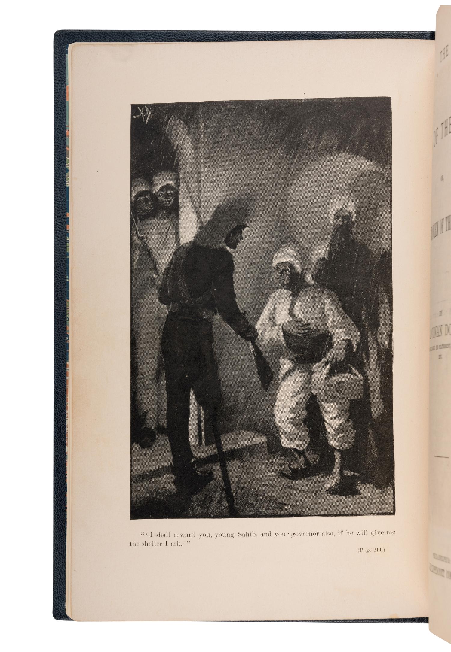 DOYLE, Arthur Conan (1859-1930). "The Sign of the Four; or, The Problem of the Sholtos " . In: Lippincott's Monthly Magazine . Philadelphia: J.B. Lippincott Company, February 1890 [but 1889].