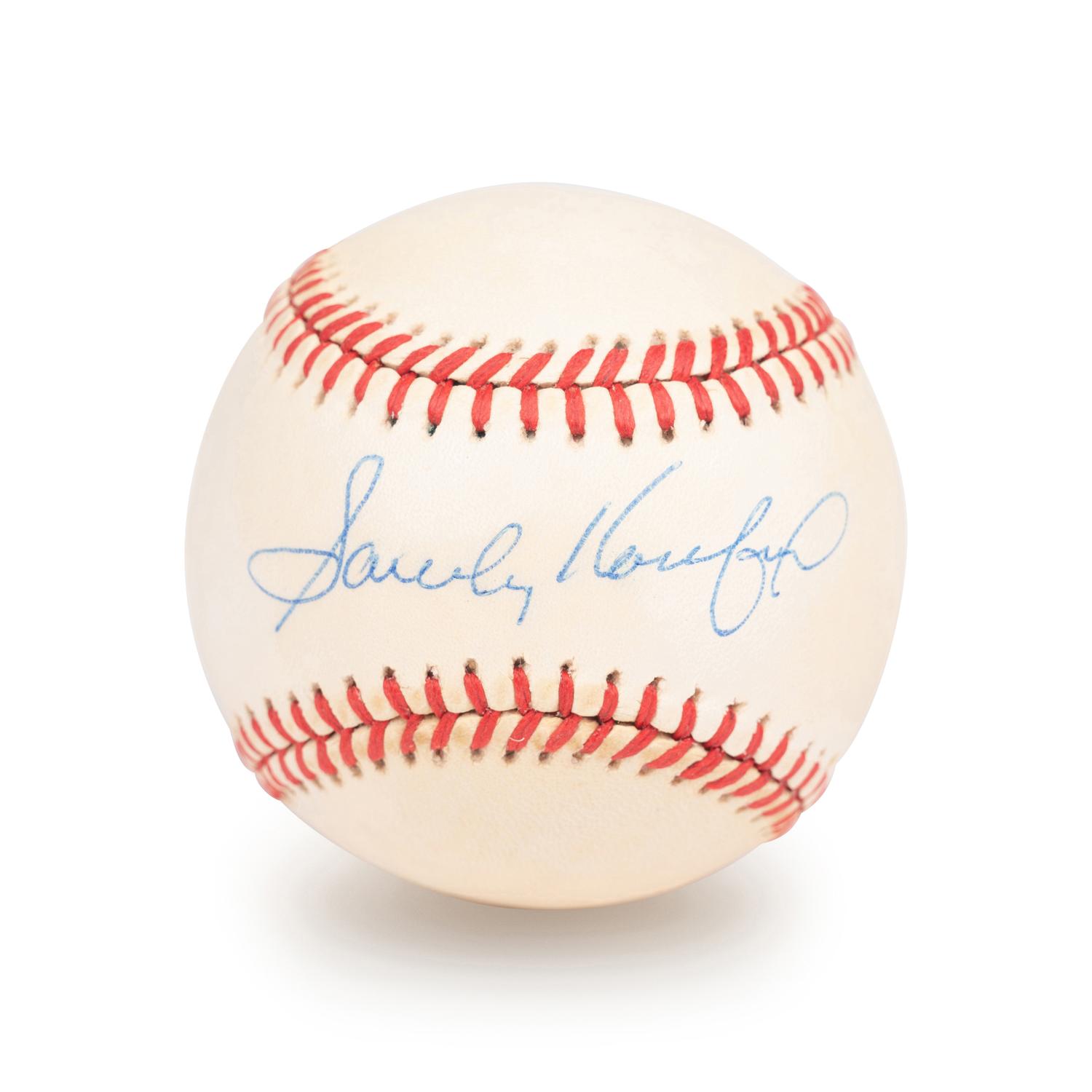 A Sandy Koufax Signed Autograph Baseball (Beckett Authentication Services BAS Certified),
