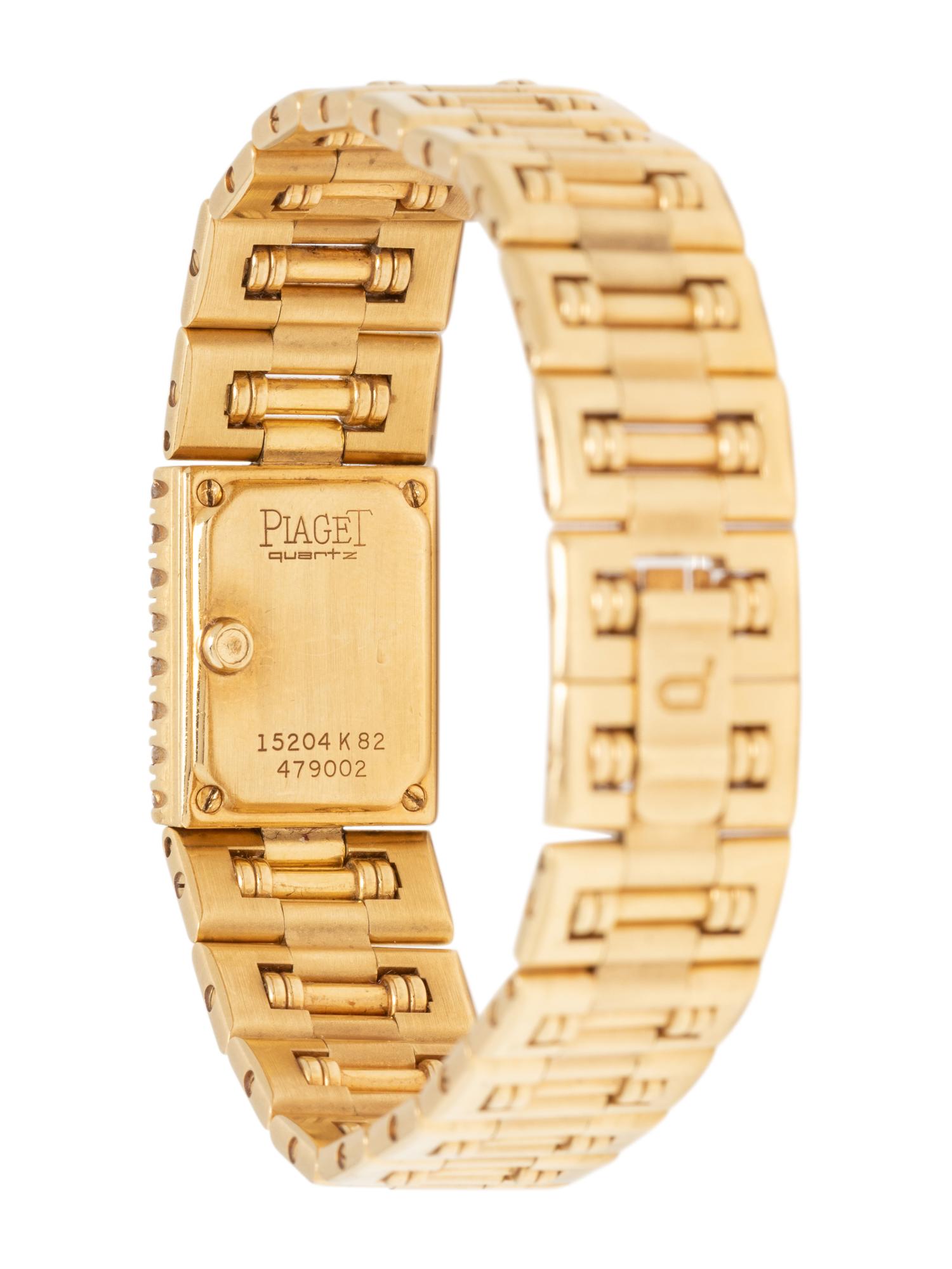 PIAGET, 18K YELLOW GOLD AND DIAMOND WRISTWATCH