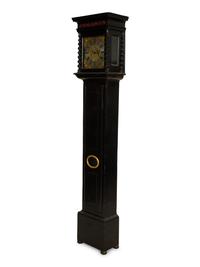 A William and Mary Ebonized Longcase Clock