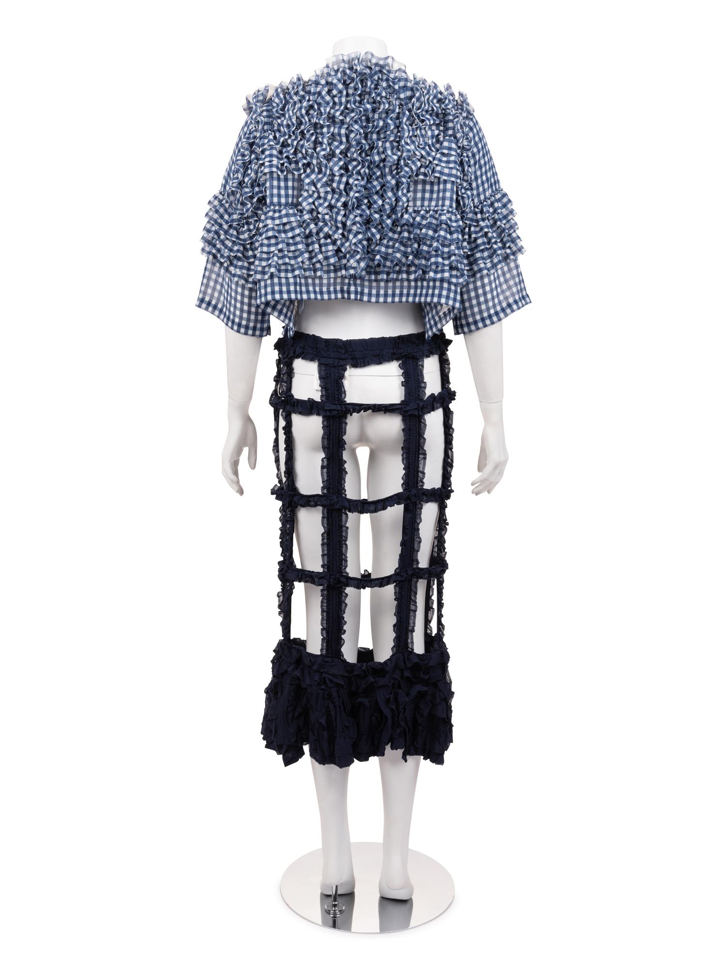 Comme des Garçons Gingham Jacket and Ruffled Skirt, Spring 2008