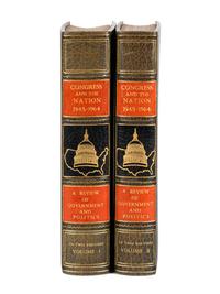 [BAYNTUN BINDING]. Congress and the Nation 1945-1964. Washington D. C.: Congressional Quarterly Service, n.d.