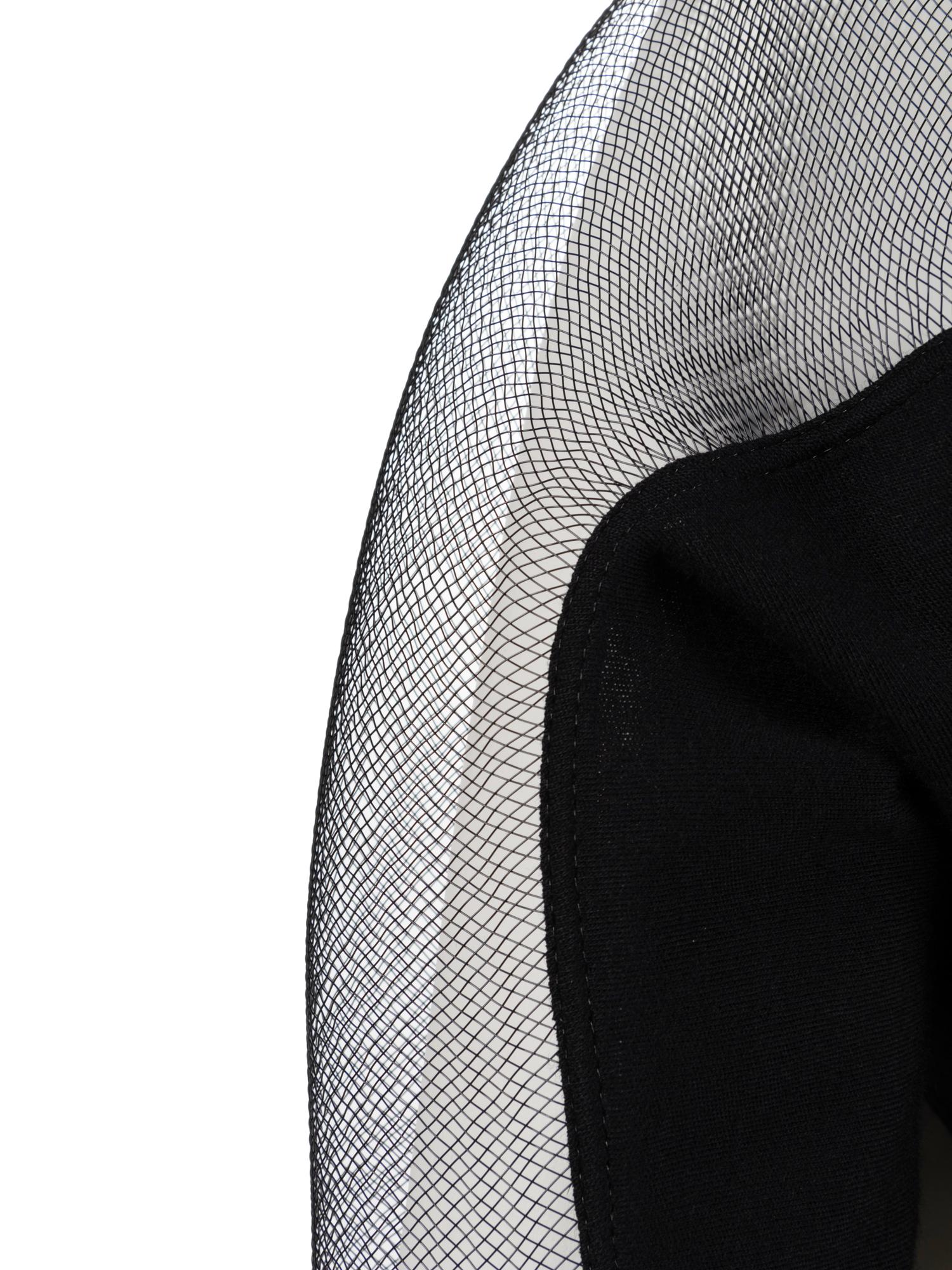 Geoffrey Beene Black Wool and Horsehair Bolero, Spring 1995