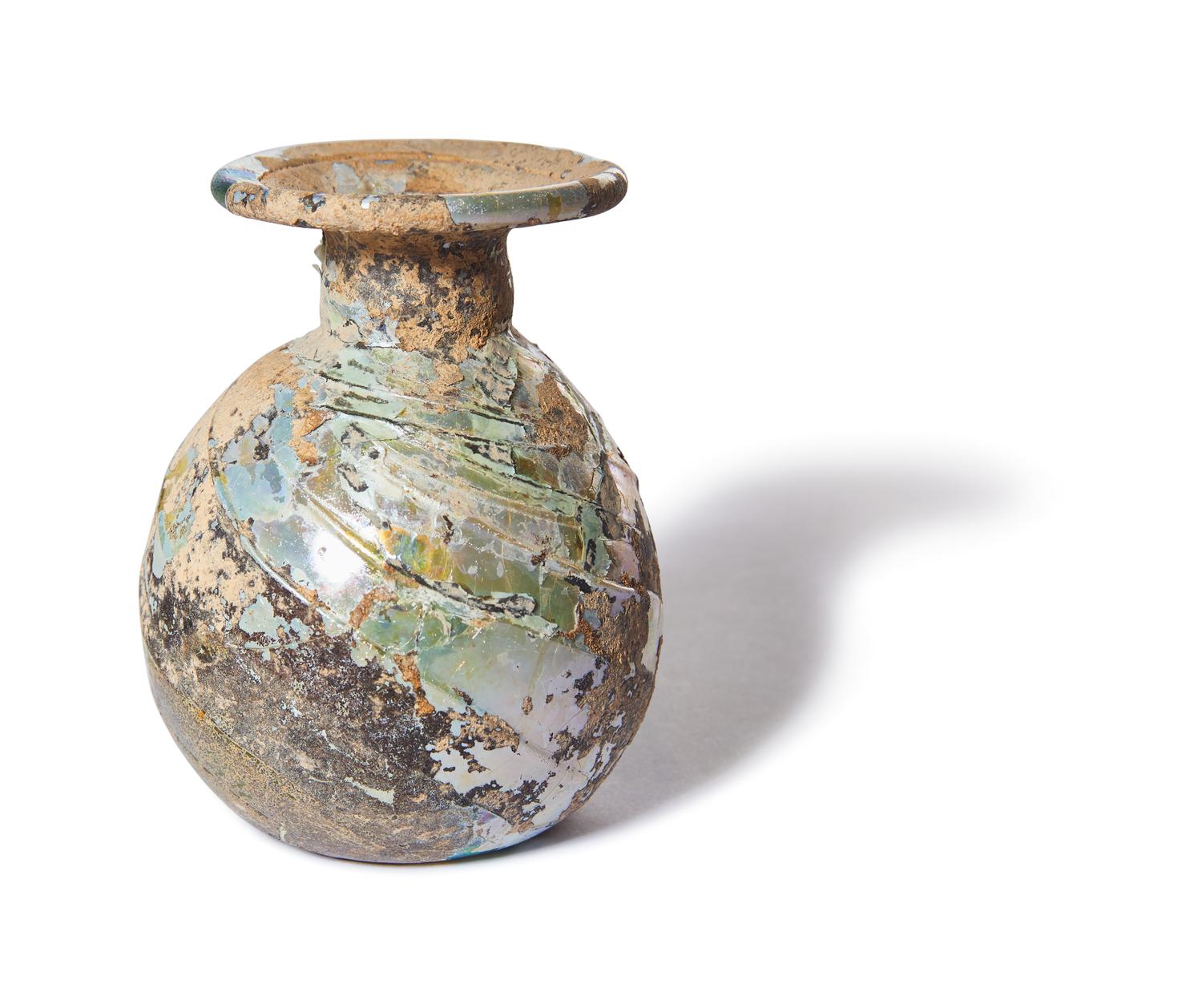 A Roman Glass Sprinkler Flask