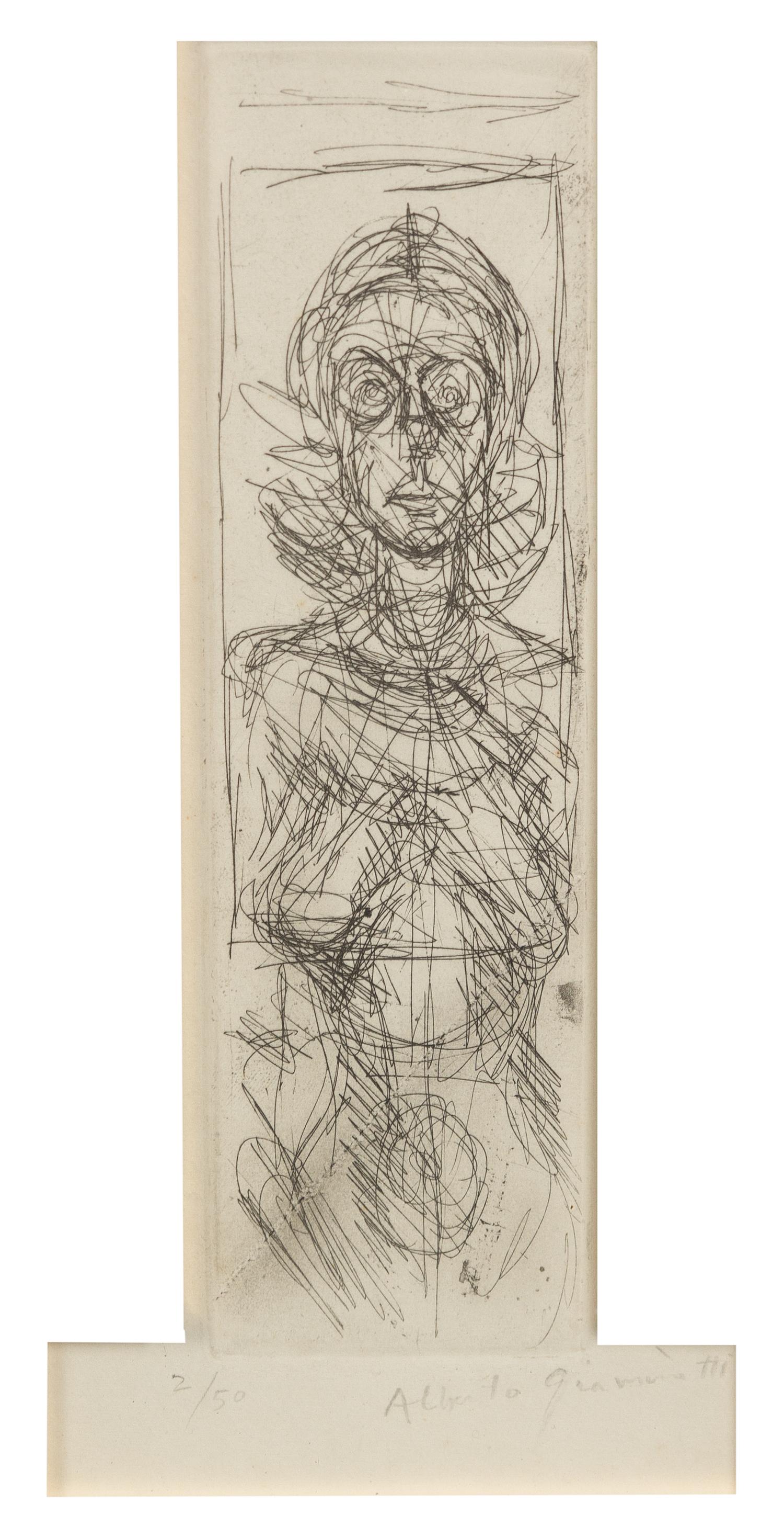 Alberto Giacometti , (Swiss, 1901–1966), Annette facing front (Lust 62)