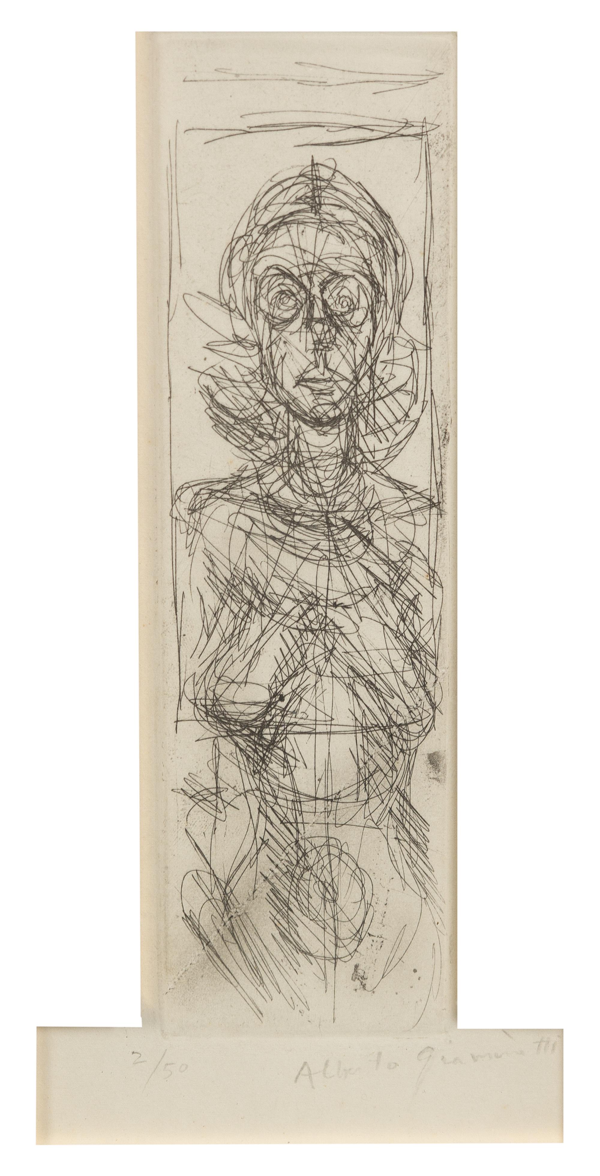 Alberto Giacometti , (Swiss, 1901–1966), Annette facing front (Lust 62)