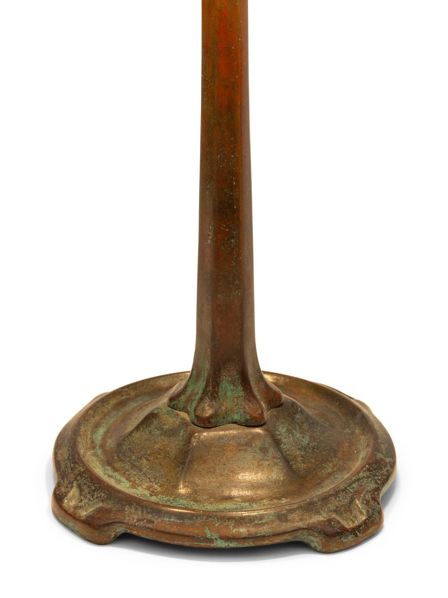 A Leaded Glass Table Lamp