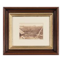 [Chicago Fire]. A group of 7 albumen prints taken before and after the 1871 Chicago Fire, comprising: