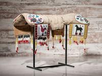 Northern Plains Beaded Buffalo Hide Pictorial Pad Saddle