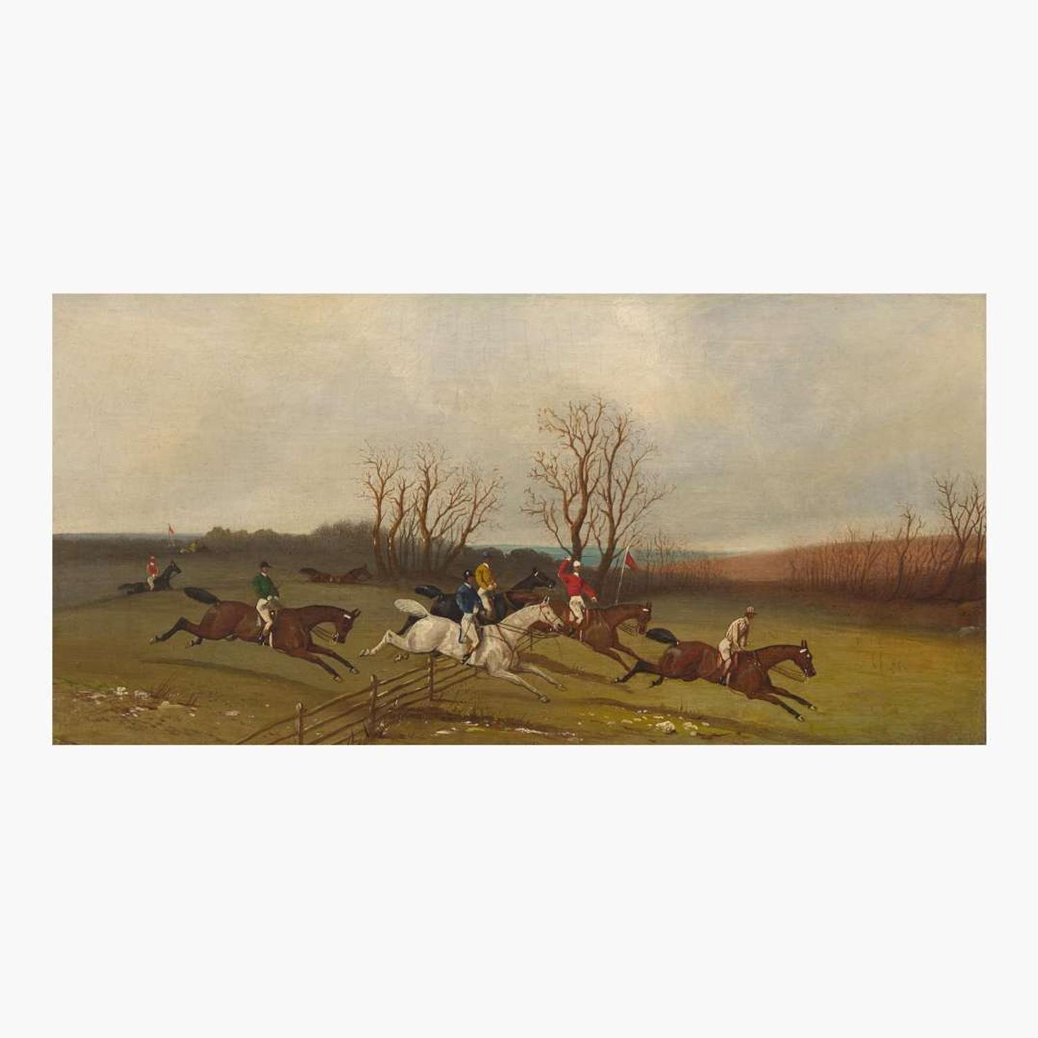 Attributed to William Barraud (British, 1810–1850) Over the Fence