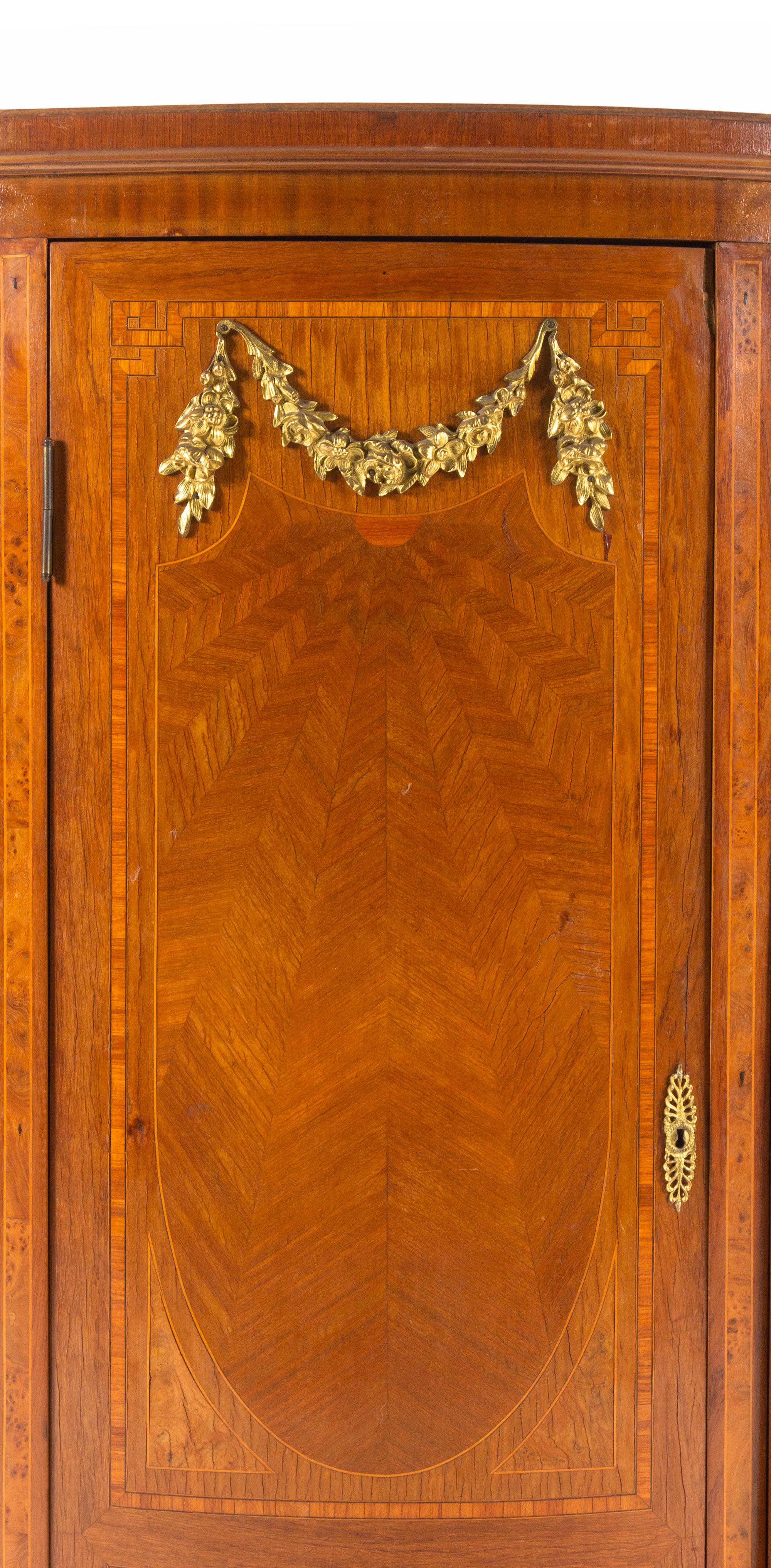 A Pair of Louis XV Style Gilt Bronze-Mounted Parquetry Bibliothèques