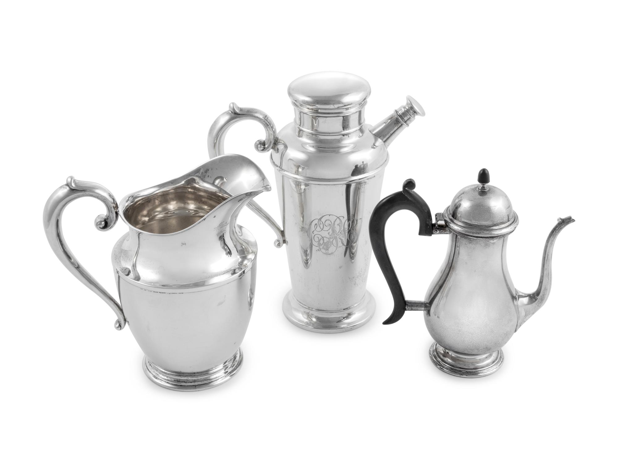 Three American Silver Holloware Articles