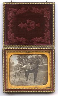 [ Daguerreotype] A Gentleman in his Sporting Sulky