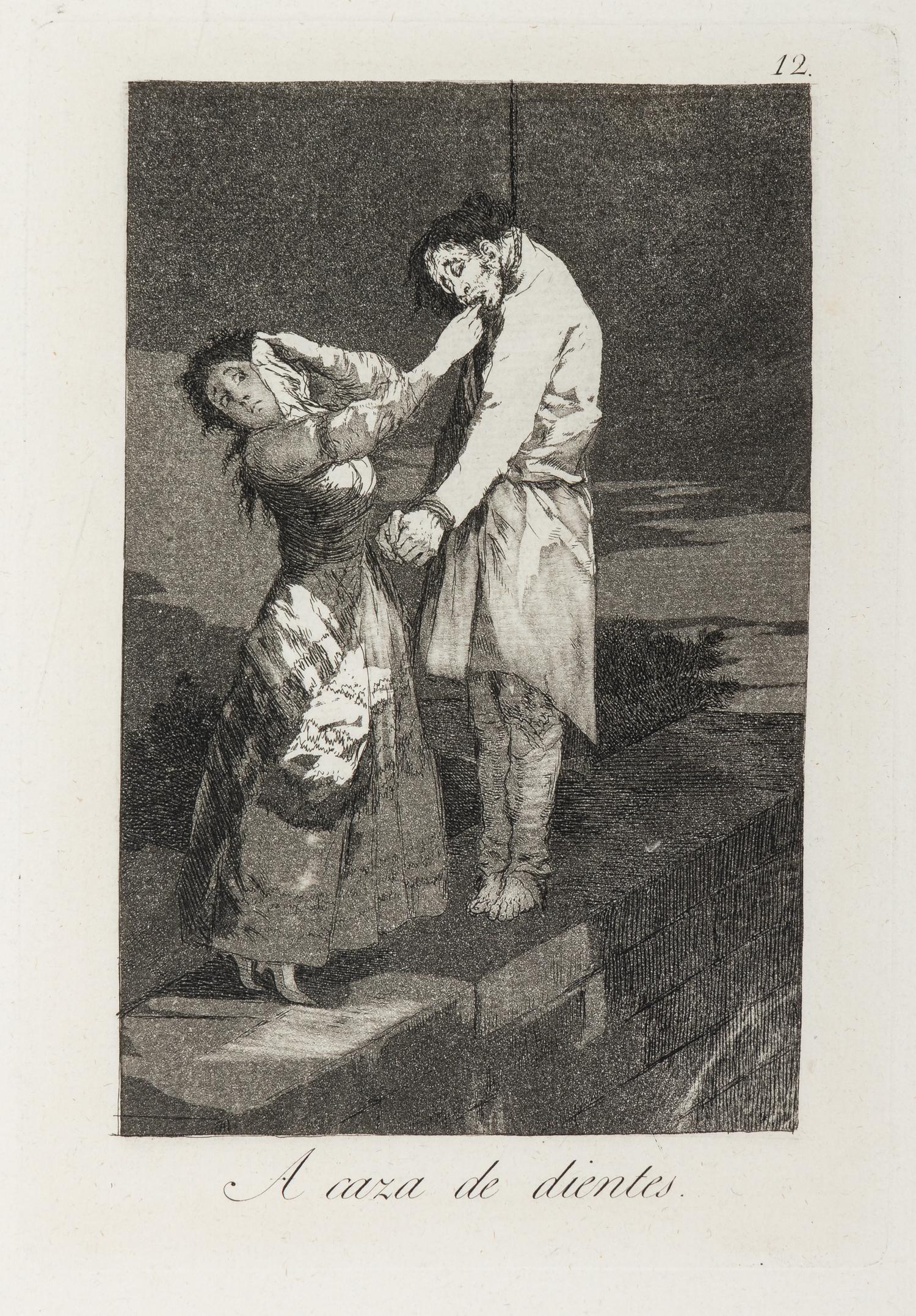 A caza de dientes (Hunting for teeth) , 1799