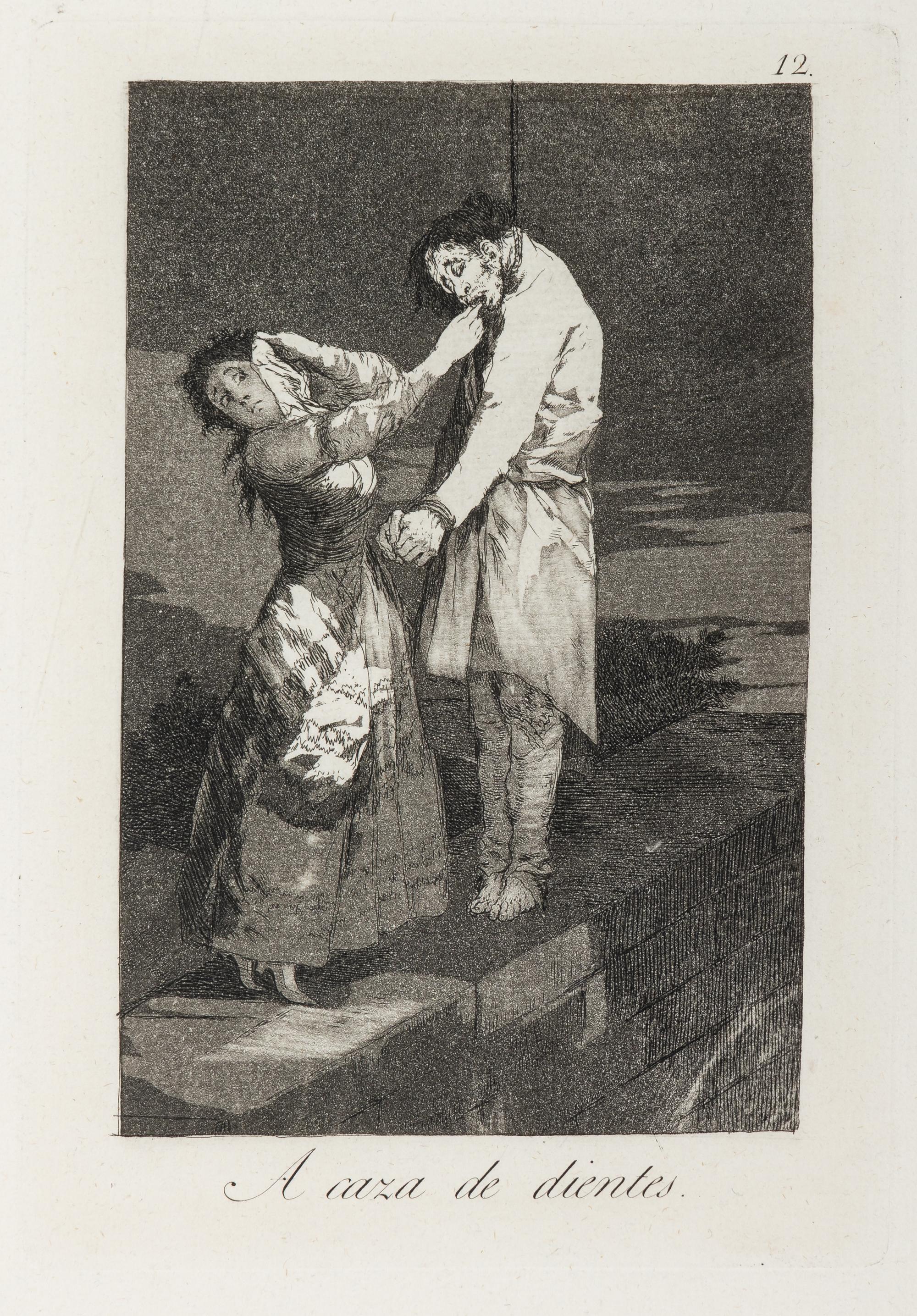 A caza de dientes (Hunting for teeth) , 1799