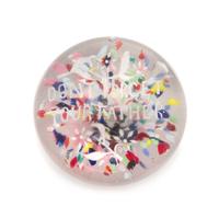 An Antique American Frit Motto Paperweight Diameter 3 1/2 inches