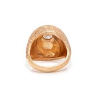 ROSE GOLD AND DIAMOND BOMBE RING