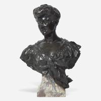Paul Paulin (French, 1852-1937) Portrait Bust of Madame Gaillard