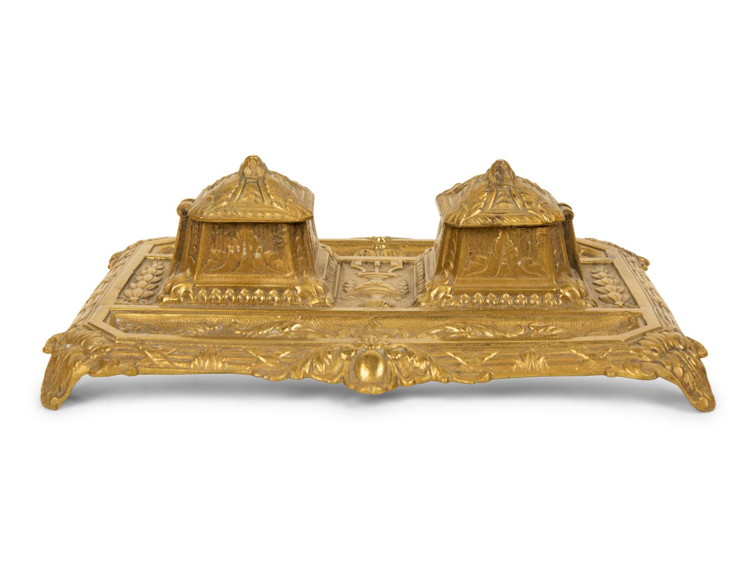 A Group of Continental Brass Desk Articles — LATE 19TH/20TH CENTURY
