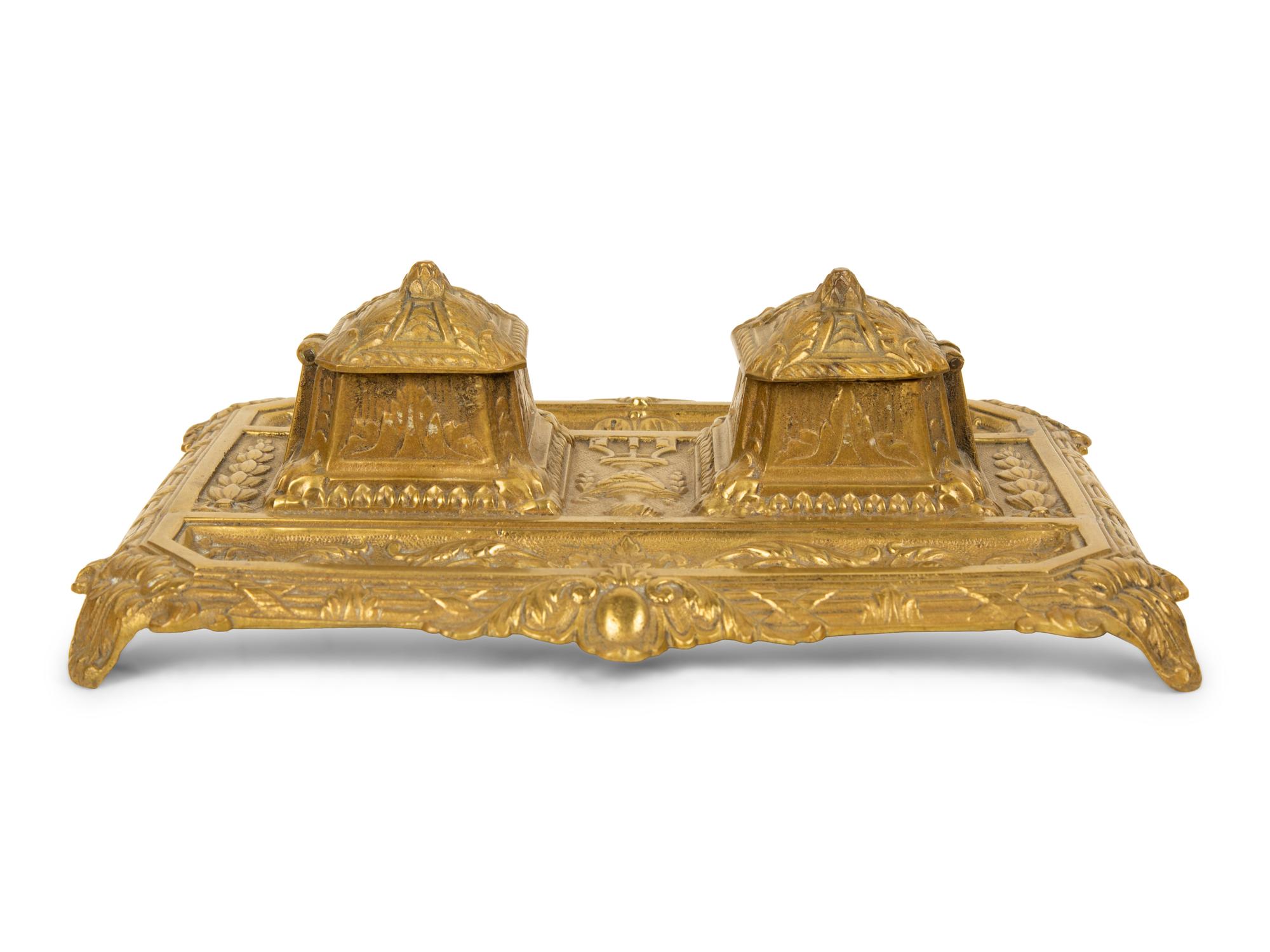 A Group of Continental Brass Desk Articles — LATE 19TH/20TH CENTURY