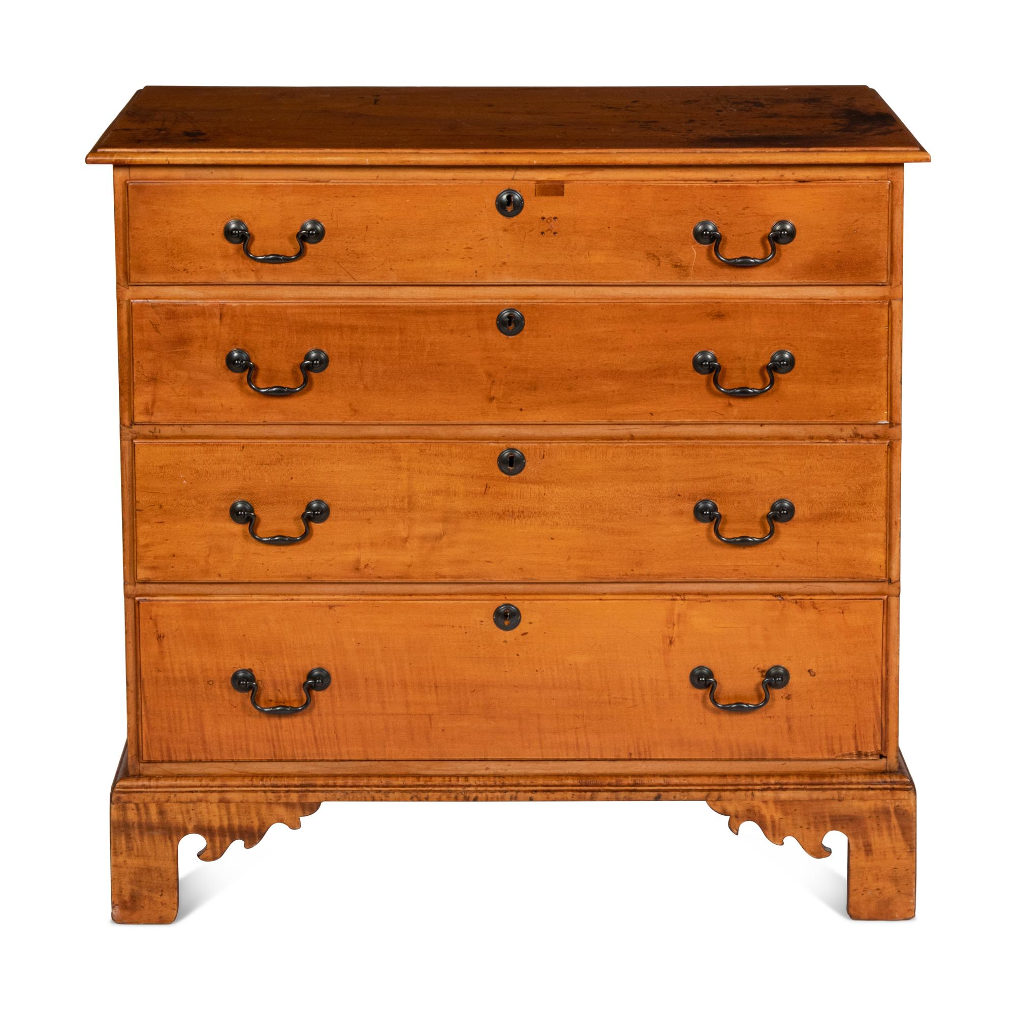 A Chippendale Style Maple Chest of Drawers