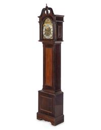 A George III Style Mahogany Tall Case Clock