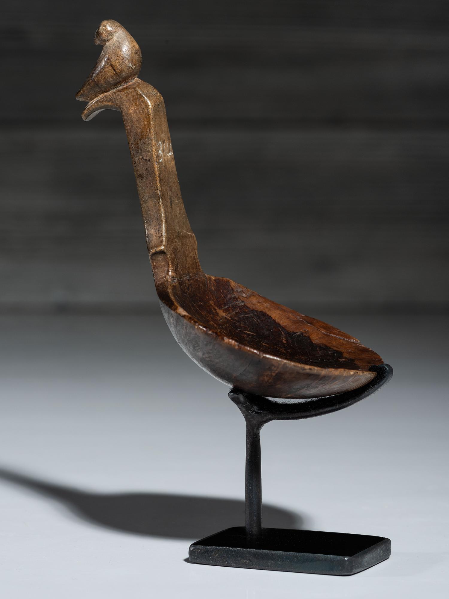 Eastern Woodlands Carved Effigy Ladle