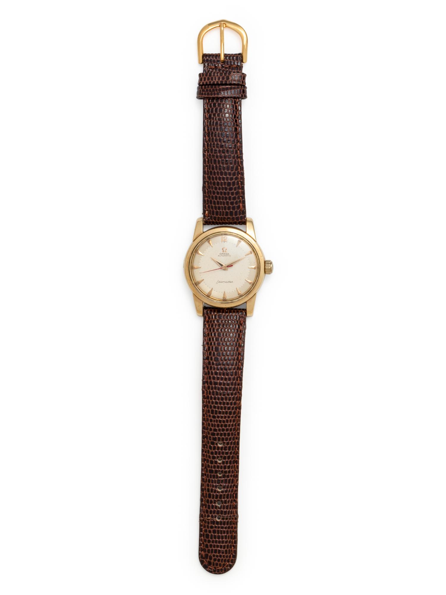 OMEGA, GOLD-FILLED AND STAINLESS STEEL 'SEAMASTER' WRISTWATCH