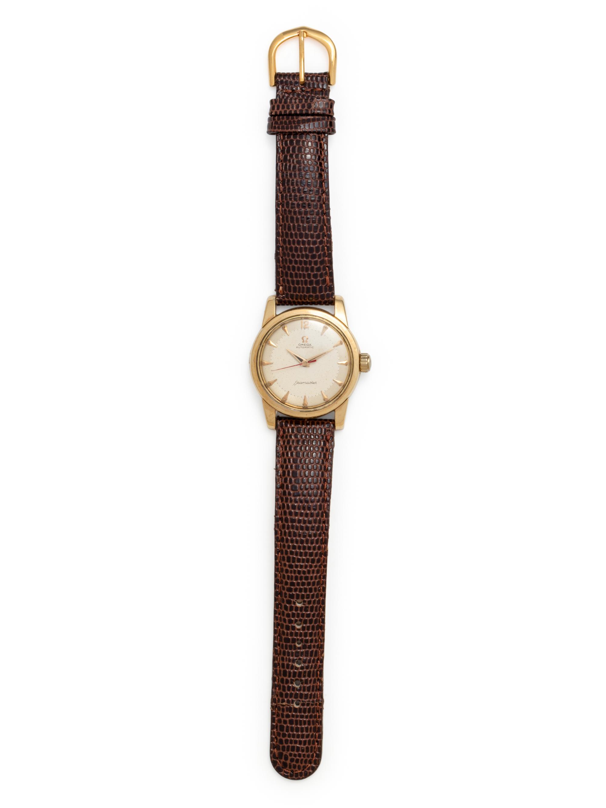 OMEGA, GOLD-FILLED AND STAINLESS STEEL 'SEAMASTER' WRISTWATCH