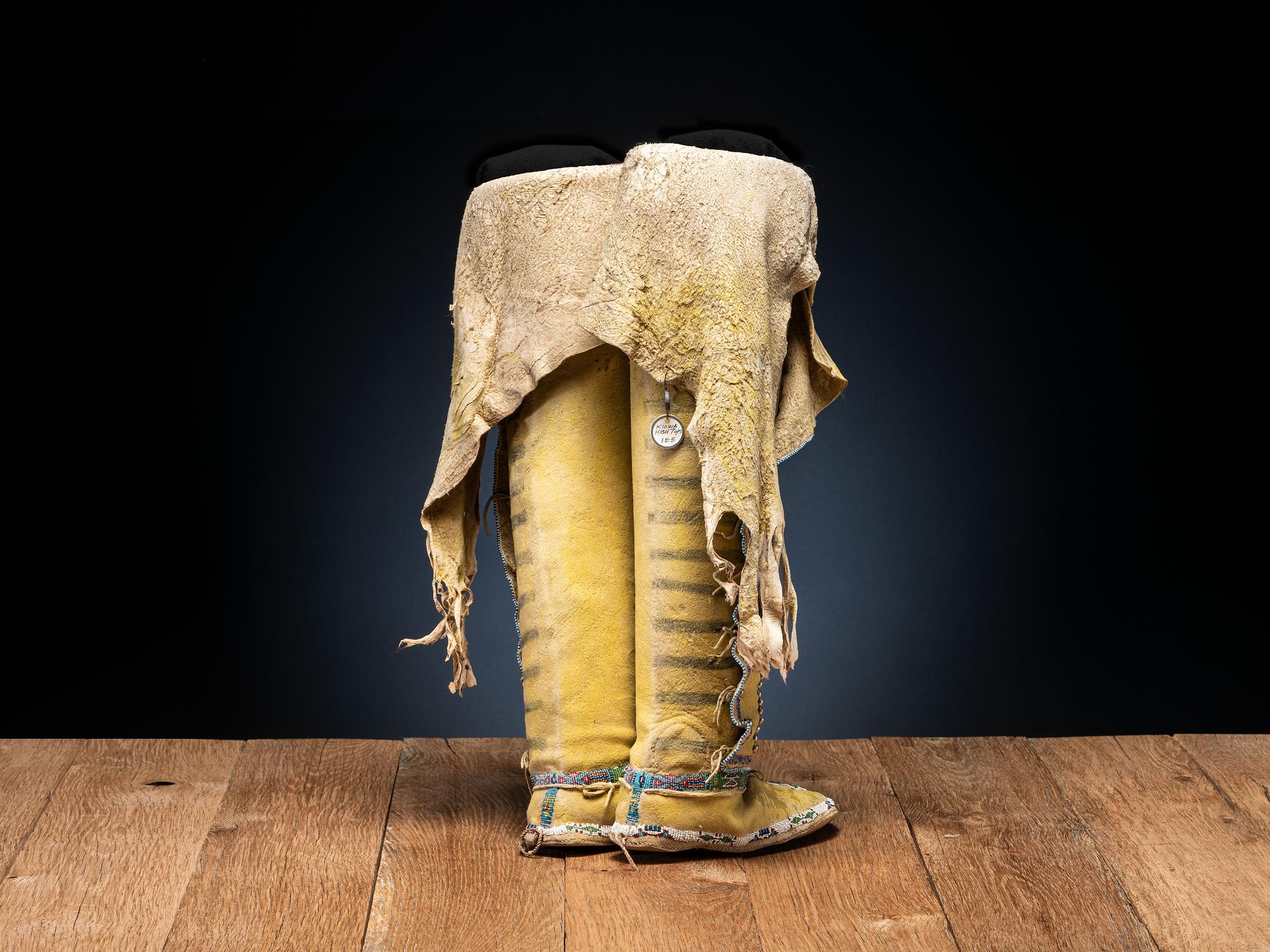 Kiowa Beaded Boot Moccasins
