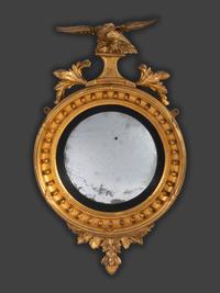 A Federal Giltwood Bull's Eye Mirror