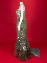 Christian Dior Haute Couture Dress and Shawl, 2007 — Renée Fleming wore this dress and shawl in 2007 in performances in the UK, Austria and US, including the BBC Proms at London’s Royal Albert Hall, accompanied by the London Philharmonic, and at the opening night of the Los Angeles Philharmonic.