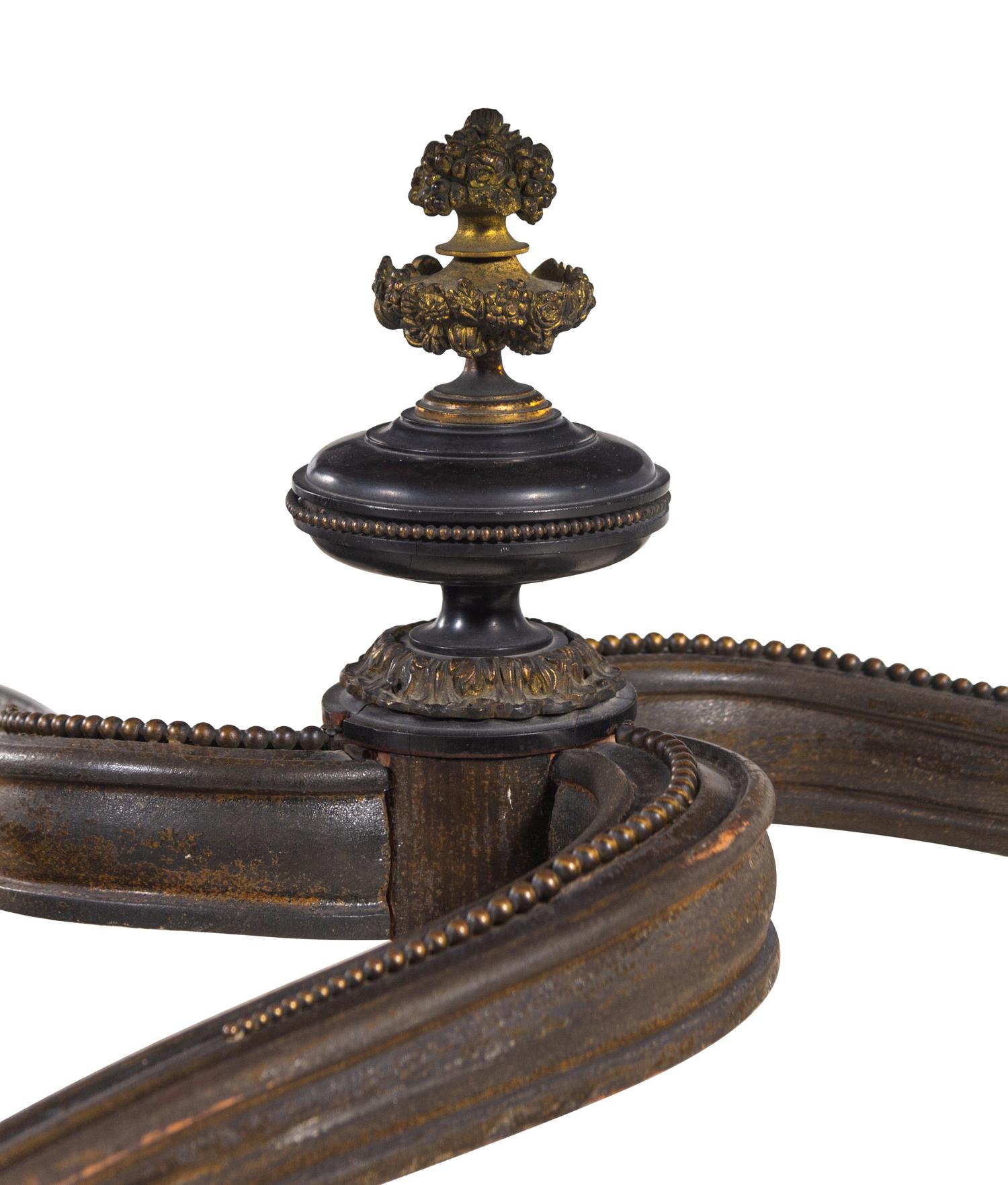 A Napoleon III Style Marquetry and Gilt Metal Mounted Gueridon