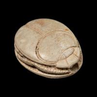 An Egyptian Faience Scarab