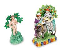 Two Staffordshire Bocage Figures — 19TH CENTURY