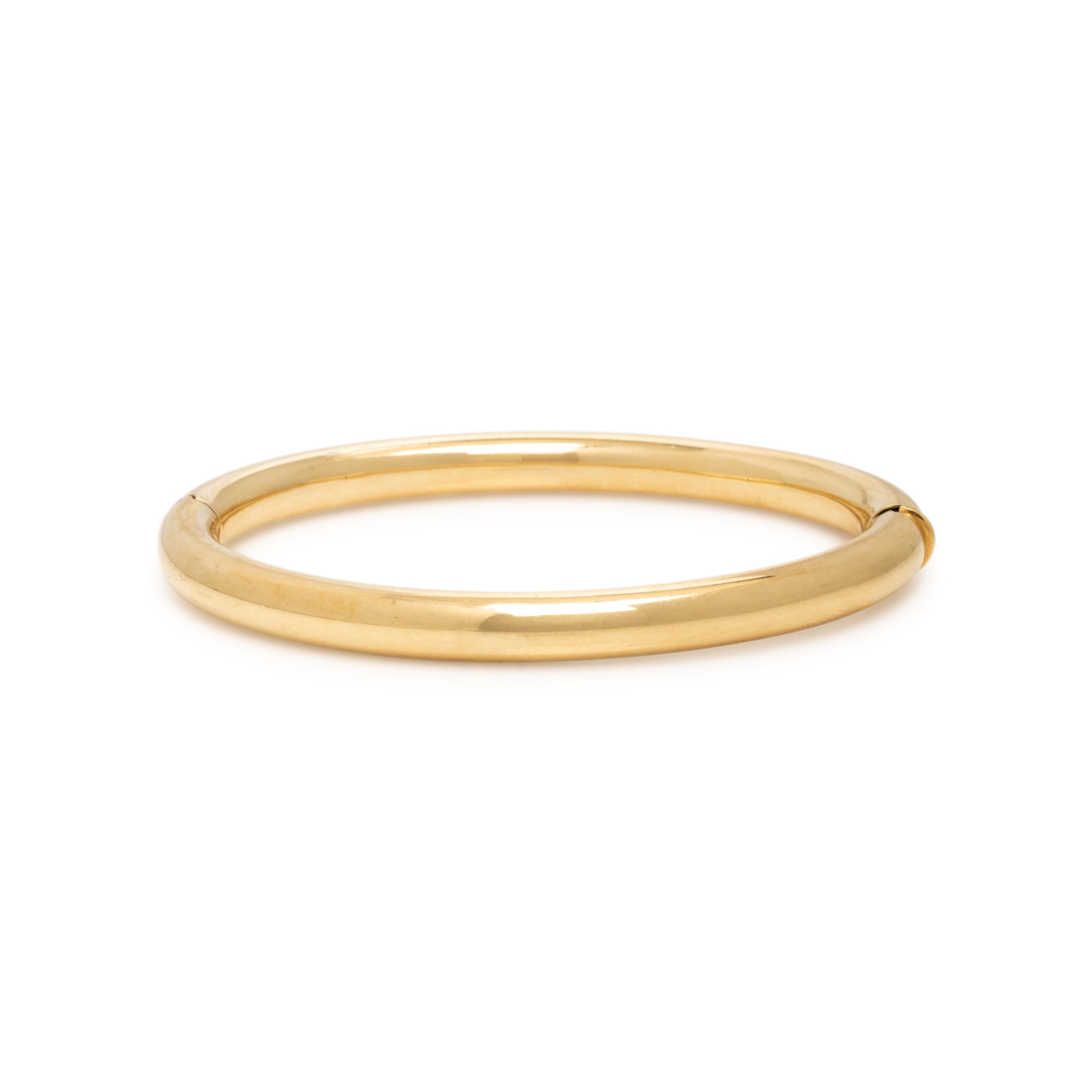 Yellow Gold Bangle Bracelet