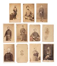 [CIVIL WAR]. 19 CDVs, incl. Civil War officers & designer of the USS Monitor John Ericsson.