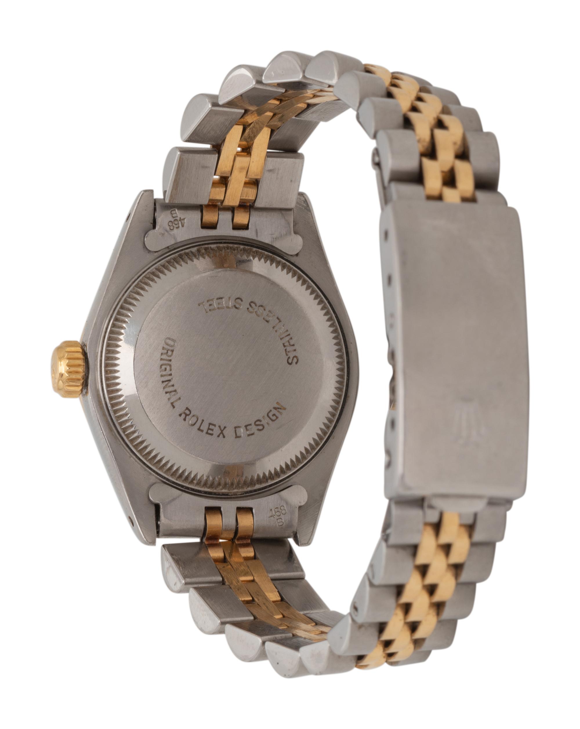 ROLEX, REF. 69173 18K YELLOW GOLD AND STAINLESS STEEL 'OYSTER PERPETUAL DATEJUST' WATCH
