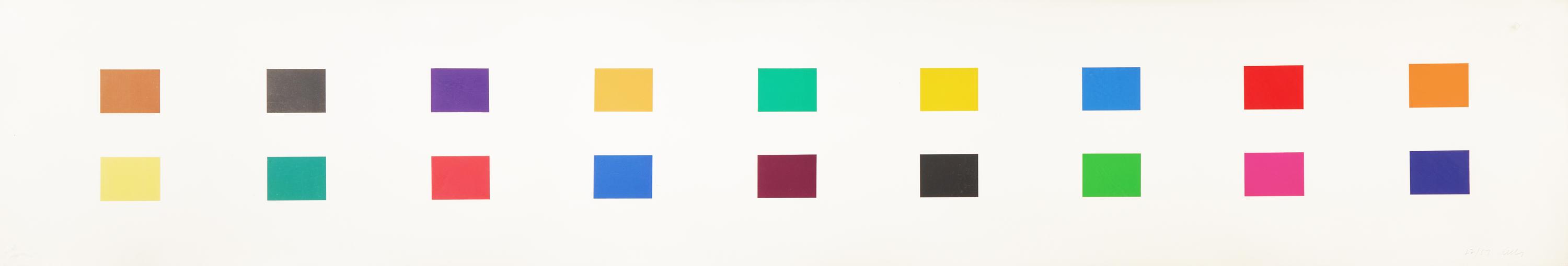 Ellsworth Kelly (American, 1923-2015) — 18 Colors (Cincinnati) , 1979-82