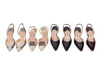 Four Pairs of Manolo Blahnik Sling Back Heels