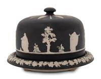 An English Jasperware Cheese Dome
