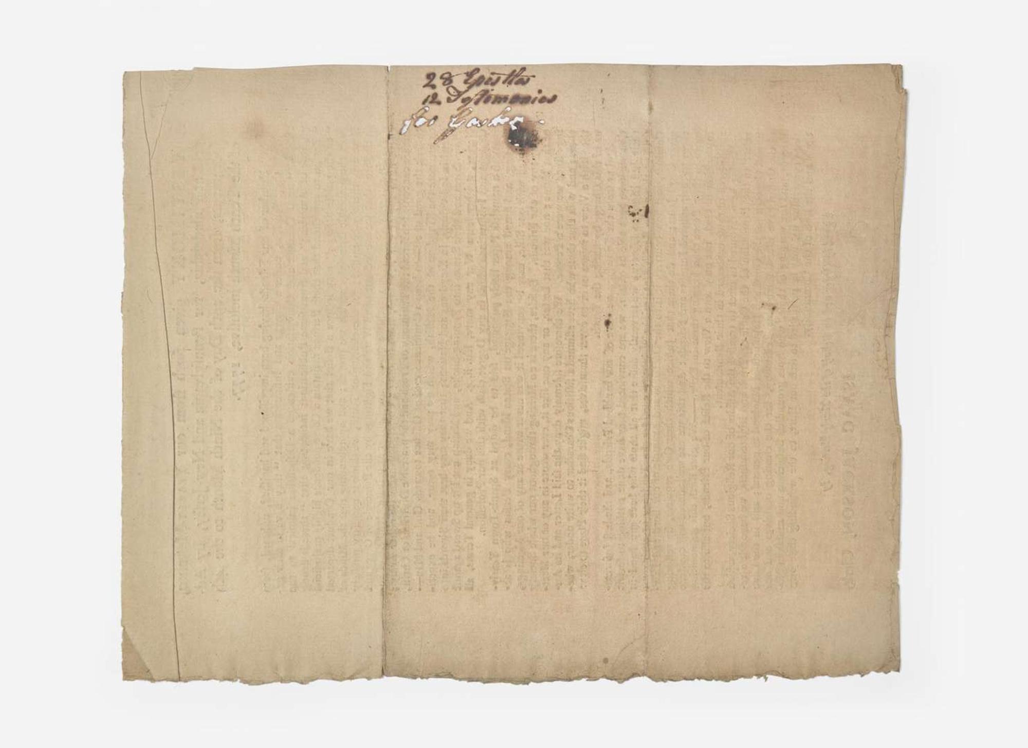 [American Revolution] Jackson, Isaac: A Testimony given forth from our Yearly-Meeting, held at Philadelphia, for Pennsylvania and New-Jersey...from the 29th Day of the Ninth Month to the 4th of of the Tenth Month inclusive, 1777
