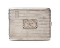 A Commemorative Sterling Silver And Enamel "Philadelphia Athletics American League" Baseball Cigarette Case