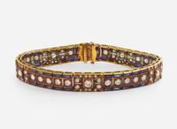 A Ladies Sapphire and Diamond Bracelet